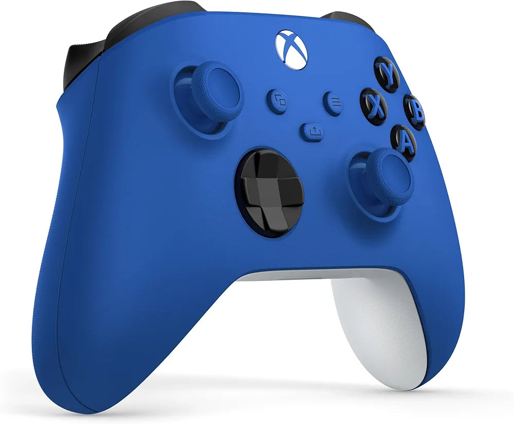 Xbox Wireless Controller Shock Blue with Hybrid D-Pad, Share Button, 3.5mm Audio Jack, USB-C Connectivity for Xbox Series X|S, Xbox One, and PC